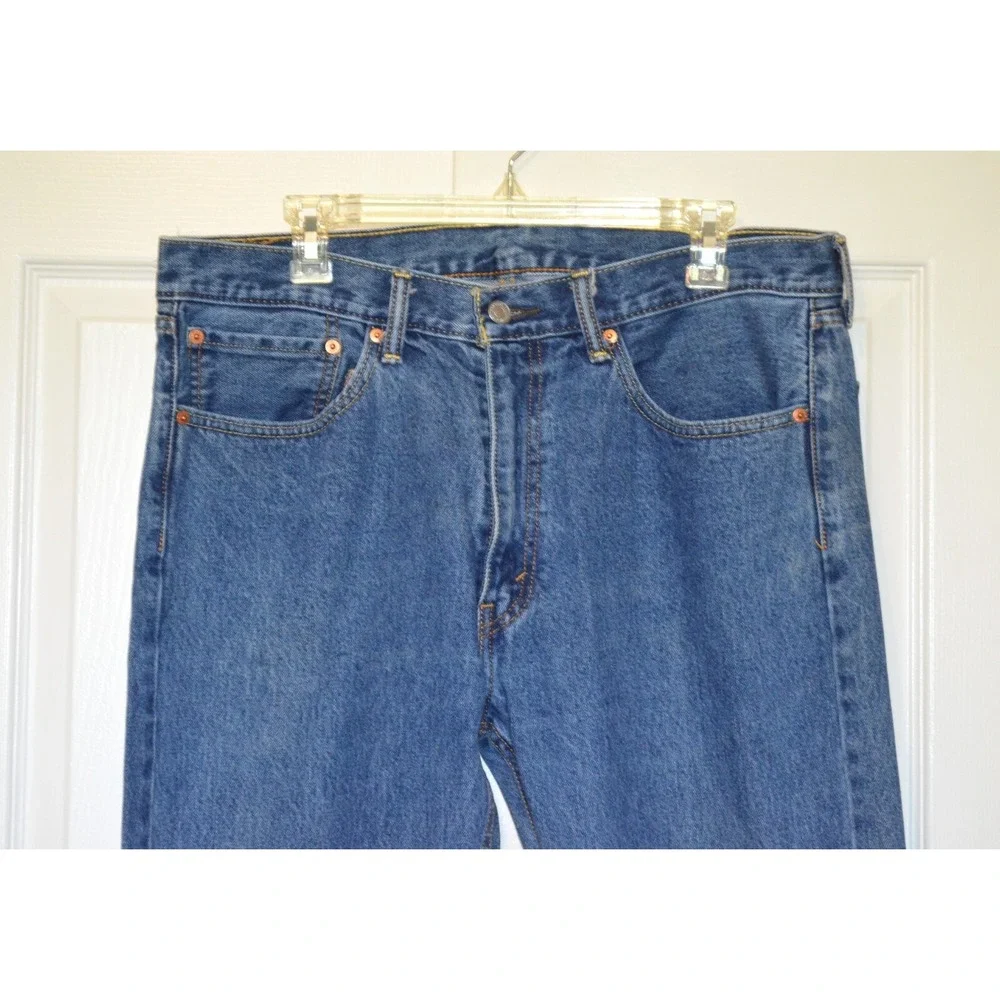 Levi Strauss Levi's 505 Denim Blue Jeans Men's 36‎ x30 Inseam 29.5